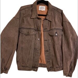 Vintage Original Jordache  Jeanswear Men’s Trucker Brown Denim Jacket